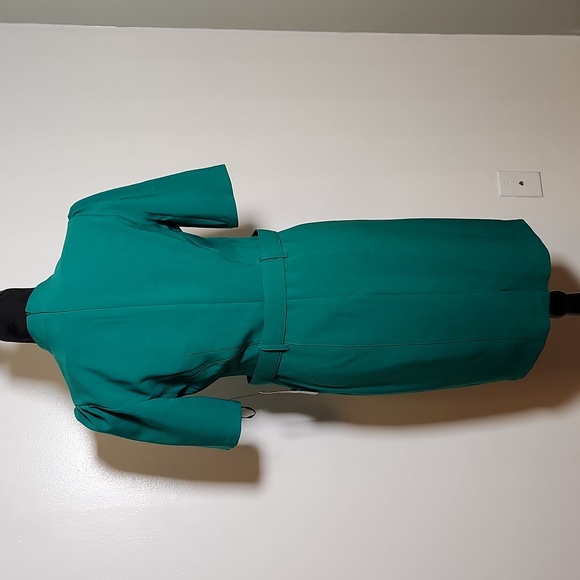 NWT MAGGY LONDON Women's Rashida Green Midi Dress w/ Belt, Size 6 - Picture 10 of 13